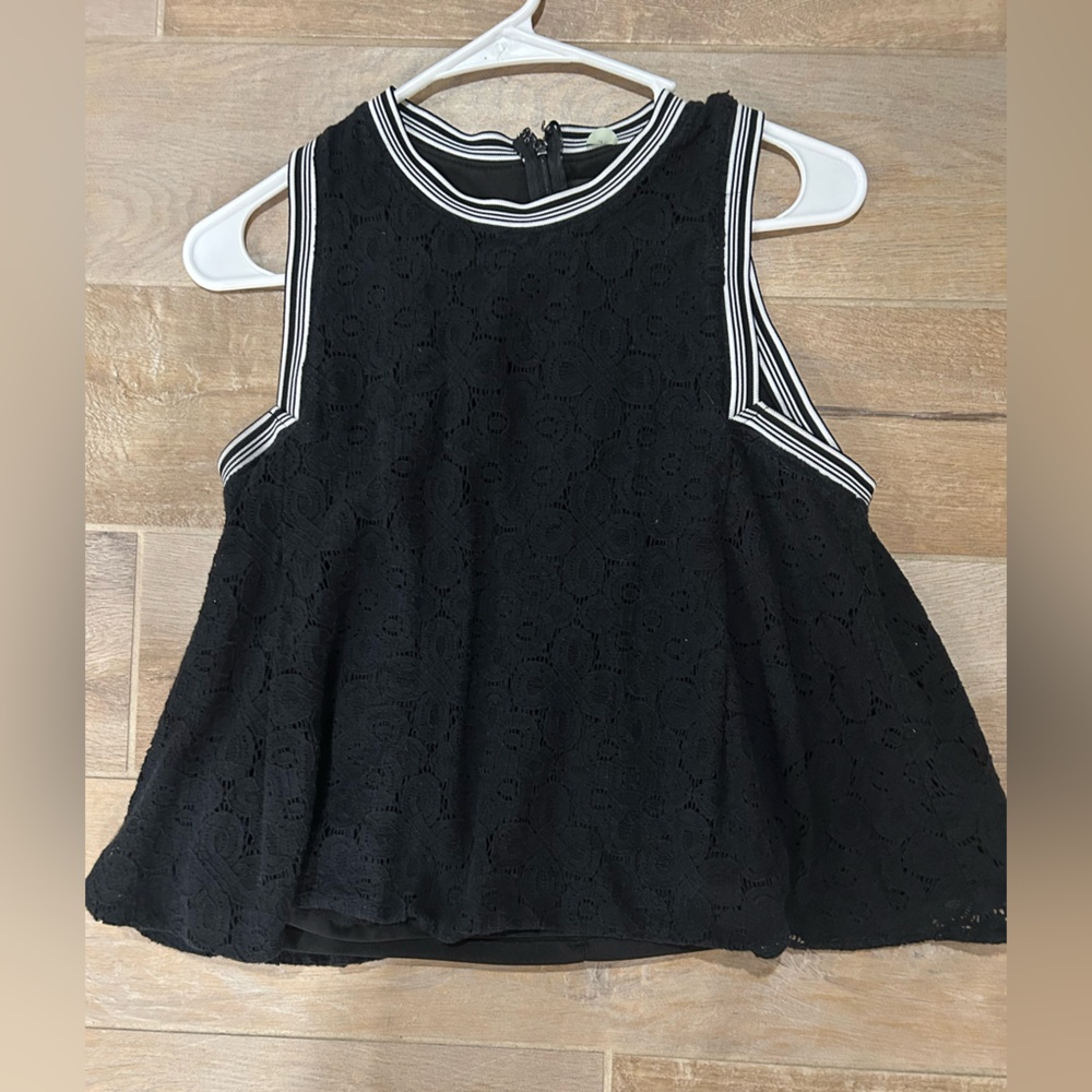 Project RUNWAY Black Lace Tank Top